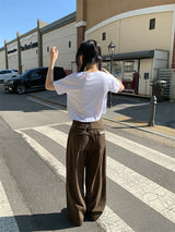 ポイントバッククリップワイドパンツ (3C)