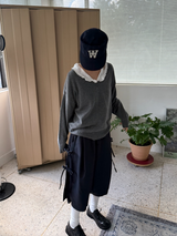レース フリル ブラウス