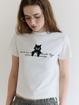 ROLA CAT FRIENDS T-SHIRT WHITE