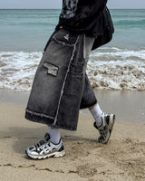 NOX Carpenter Raw-Cut Bermuda Denim