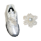 【MADE】リッチフラワーシューチャーム (silver, 1pcs)