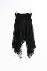 lace unbal eyelet tube top(2colors)