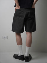 PT8 Pleated Denim Shorts