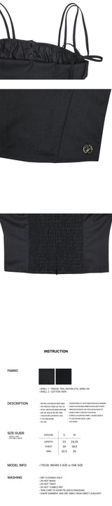HEART RIBBON TOP charcoal
