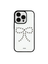 ribbon stud case (white)