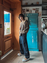 ライオン ヴィンテージ ニット ロングスリーブ Tシャツ