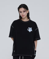 デーモンキャットTシャツ - [ブラック]