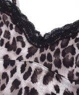LEOPARD LACE SLEEVELESS_Brown