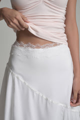 Fairy Lace Flow Skirt, White