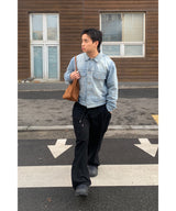 [ 1+1 ] ツイルサイドタックパンツ