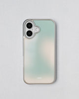 アフタヌーンリーフバンパースマホケース (MagSafe)(シルバー)