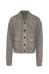 Ribbed Shawl Cardigan