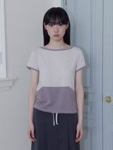 ポケットロゴTシャツ (ピンクグレー)