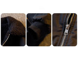 D coloration wool collar jacket