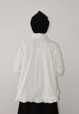 (Brushed) MILK FRILL SHIRT