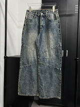 キッチュスリットワイドデニムパンツ