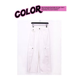 chill white cargo pants