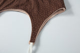 reversible garter belt star rabbit brown