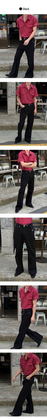 [Unisex] Wide flare cotton pants (2color)