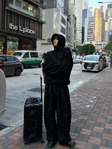 Corduroy Thick Napping Hood Set-up 3 Colors