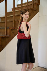 BACK RIBBON DRESS (2 COLORS)