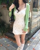 Knit crop cardigan
