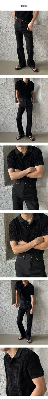[UNISEX] ベーシックフレアブーツカットパンツ (2color)