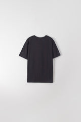 ボクシーラウンドTシャツ (ブラック)