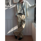 [Unisex] Chic check overfit shirts(3color)