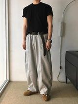 [A-T0163] ラインマッスル半袖Tシャツ (2色)