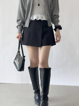 Vigent Wrap Elastic Waist Mini Skirt Pants