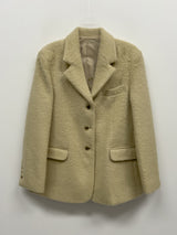 [wool 50%] フォトヘアリーシングルルーズフィットジャケット