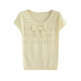 Celly Ribbon Short Sleeve Knit