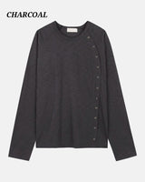 (UNISEX) Full Button Long Sleeve