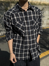 Autumn double check shirt