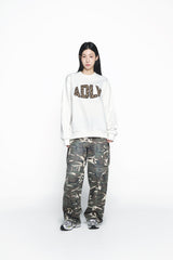 25SS DAMAGE WASHED WIDE CARGO PANTS CAMO