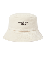 25FW BASIC LOGO BUCKET HAT BEIGE
