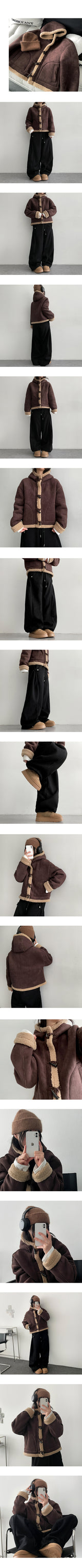 Lanto incision napping bezo banding wide pants