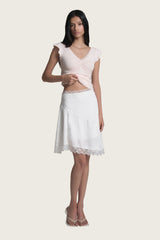 Fairy Lace Flow Skirt, White