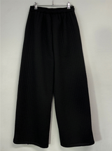 STRIPE PADDING QUILTING LONG PANTS 🖤🤍2COLOR