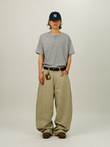 IN Waffle Henry-neck 1/2 T
