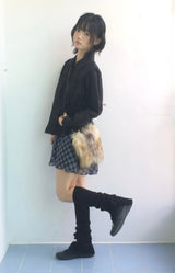 コットンフレアシャーリングシャツ