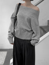 レノ ワンショルダー オフニット トップ