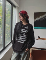 Oz Lettering Loose-Fit Long Sleeve