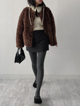 [Wool 80%/Barclava SET] フィッシャーマンルーズフィットニット