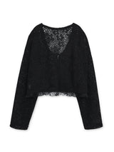 Moa Crop Cardigan (Black)