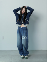 NOKIN SIDE DIRTY LOGO DENIM BANDING PANTS UNISEX