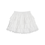 ROMANTIC VELVET LACE TIERED SKIRT