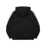 LARINE TRACK LINE HOOD ZIP-UP UNISEX (2Color) 