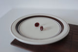 Camellia Agate Oval Pierce handmade